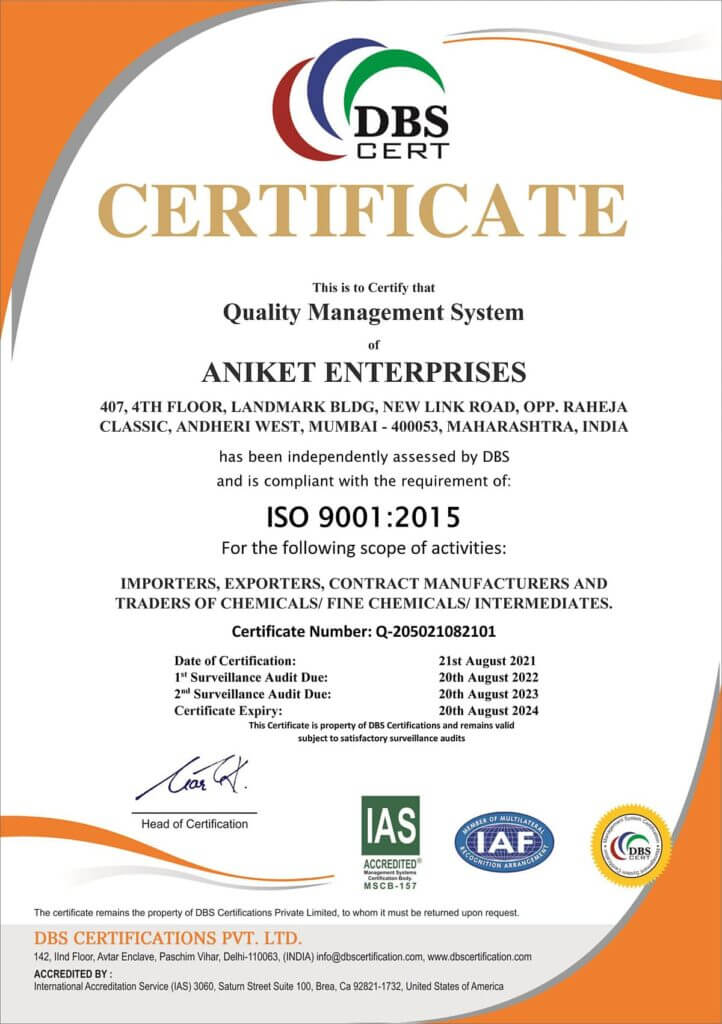 iso certificate