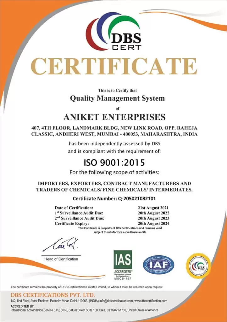 iso certificate